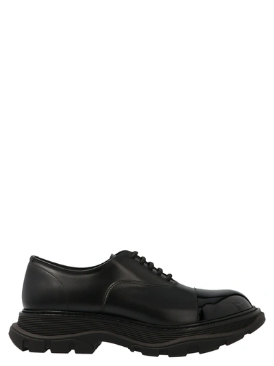 Alexander Mcqueen Chunky Oxford Shoes In Black