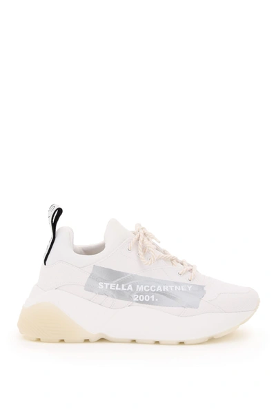 Stella Mccartney Eclypse Cotton Sneakers In Bianco