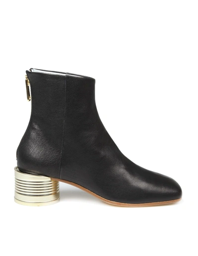 Mm6 Maison Margiela Black Leather Boots