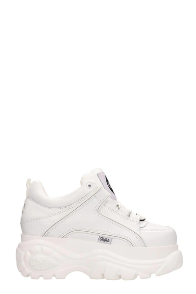 Buffalo Sneakers In White Leather
