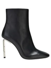 Off-white Ankle Boots With Metal Heel In Black In Nero