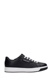 MICHAEL KORS KEATING SNEAKERS IN BLACK LEATHER,11635701