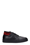 Gcds Bomber Sneakers In Black Leather