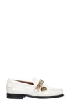 GIVENCHY CHAIN LOAFER LOAFERS IN BEIGE PATENT LEATHER,11634986