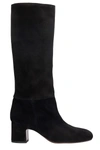 CHIE MIHARA NENIS HIGH HEELS BOOTS IN BLACK SUEDE,11639261