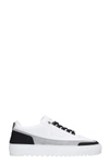 MASON GARMENTS FIRENZE SNEAKERS IN WHITE SUEDE AND LEATHER,11639196