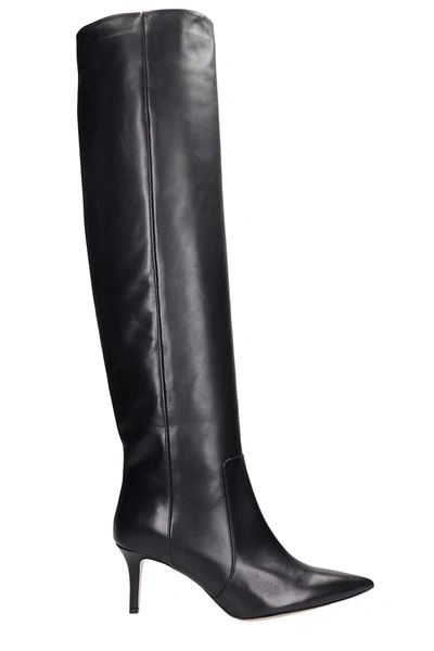 Fabio Rusconi High Heels Boots In Black Leather