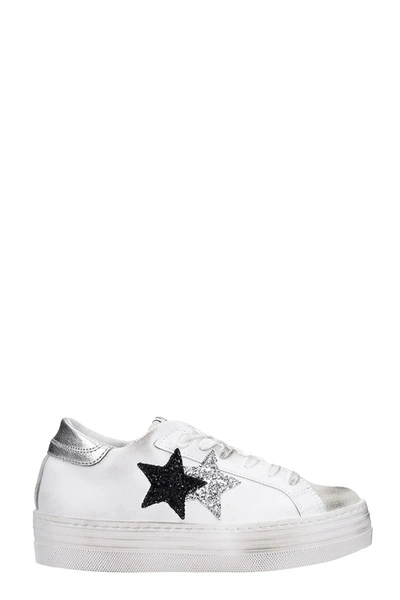 2star Trainers In White Leather