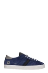 DATE HILL LOW SNEAKERS IN BLUE SUEDE,11638793