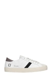 DATE HILL LOW SNEAKERS IN WHITE SUEDE AND LEATHER,11638754