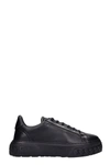 CASADEI OFF-ROAD trainers IN BLACK LEATHER,11638719