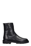 ISABEL MARANT CRONOS ANKLE BOOTS IN BLACK LEATHER,11638315