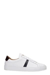 LOW BRAND ROLAND SNEAKERS IN WHITE LEATHER,11635956