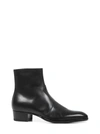 Saint Laurent Vassili 60mm Leather Boots In Black