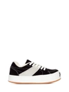 Palm Angels Black Snow Suede Low Top Sneakers In Black