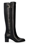 Ferragamo Gancini Knee-high Boots In Black