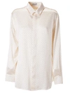 SAINT LAURENT ALL-OVER DOT SHIRT,611900Y4A13 9095 CRAIE BRONZE