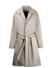 BALENCIAGA COCOON TRENCH,607491TAP01 9020 CREME