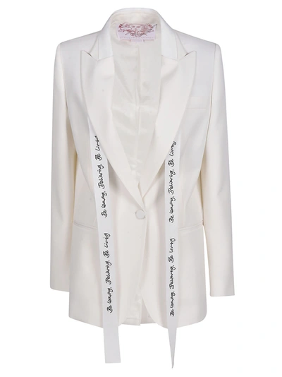 Stella Mccartney Annamarie Oversized Blazer In White