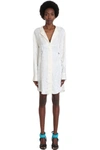 OFF-WHITE JACQUARD COULIS DRESS IN BEIGE VISCOSE,OWDB217S20FAB0010100 0100 WHITE NO COLOR