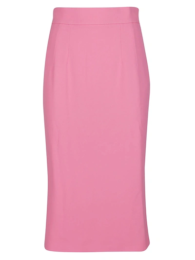 Dolce & Gabbana Cady Pencil Skirt In Rosa