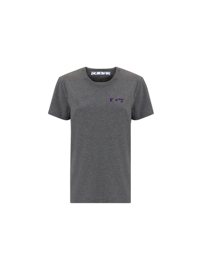 Off-white T-shirt In Lightgreyviolet