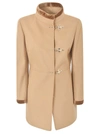Fay Midi Duffle Coat In Brown