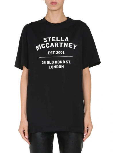 Stella Mccartney Round Neck T-shirt In Nero