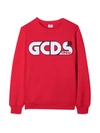Gcds Mini Red Sweatshirt Teen In Rosso