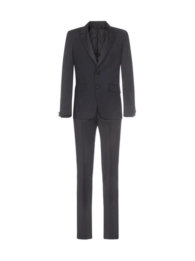 Givenchy Wool And Mohair Slim-fit Tuxedo Suit In Black