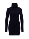 SAINT LAURENT KNITTED MINI DRESS WITH COWL NECK AND BUTTONS,631918 YAPP24240