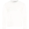 MONCLER IVORY T-SHIRT FOR GIRL WITH LOGO,11545037