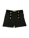 Alberta Ferretti Junior Shorts Neri Bambina In Nero