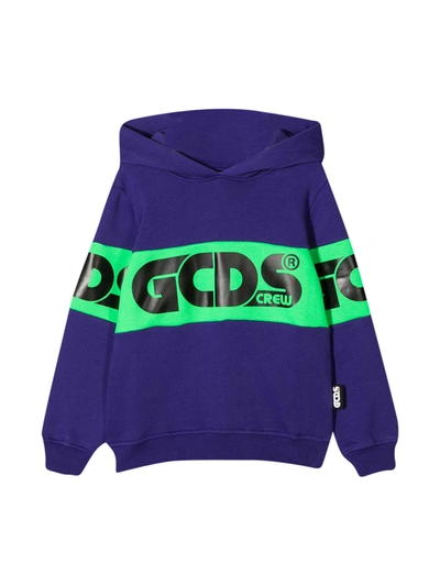 Gcds Mini Kids' Purple Sweatshirt In Viola