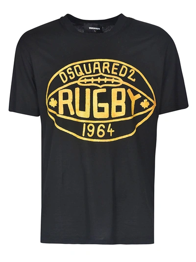 Dsquared2 Rugby T-shirt In Nero