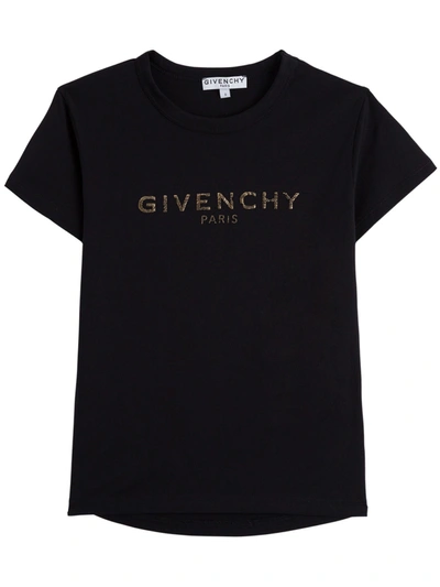 Givenchy Kids' Tee With Logo In B Black