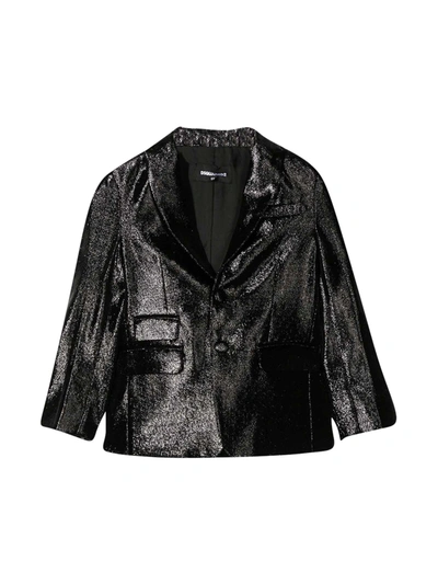 Dsquared2 Black Blazer Teen In Nero