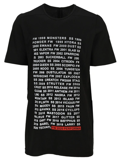 Drkshdw Dark Shadow Text Print T-shirt In Black/white