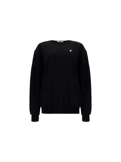 Off-white Sweatshirt In Nero