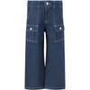 CHLOÉ BLUE JEANS FOR GIRL WITH LOGO,11604159