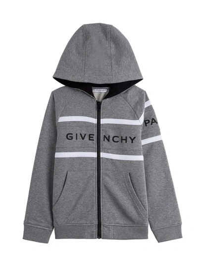 Givenchy Kids' Hoodie In Grigio