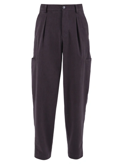 Jacquemus Cargo Trousers In Grey