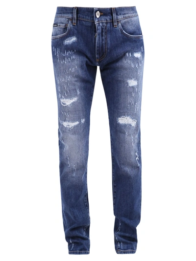 Dolce & Gabbana Skinny Jeans In Blue