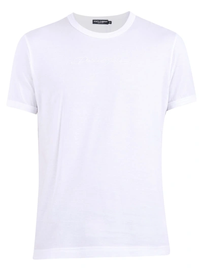 Dolce & Gabbana Basic T-shirt In White