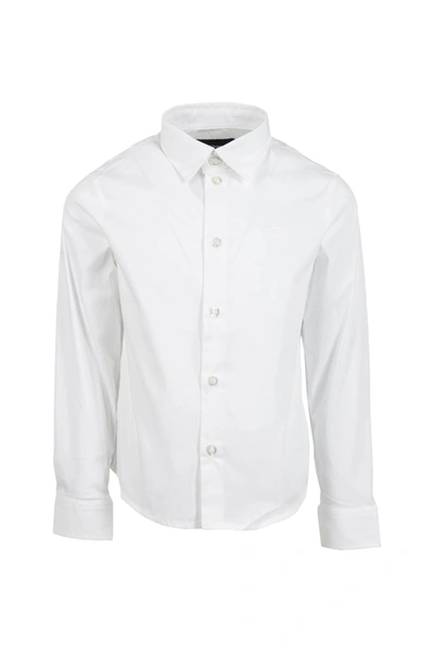 Emporio Armani Kids' White Shirt In Bianco