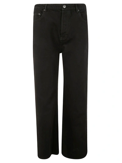 Balenciaga Wide-leg Classic Jeans In Black