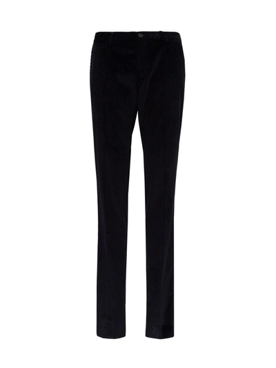 Dolce & Gabbana Corduroy Trousers In Black
