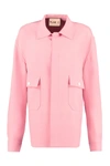 Plan C Oversized Shirt Jacket In Buttercup