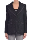 DOLCE & GABBANA LACE JACKET BLACK,11623160