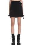 HELMUT LANG SKIRT IN BLACK COTTON,11635778